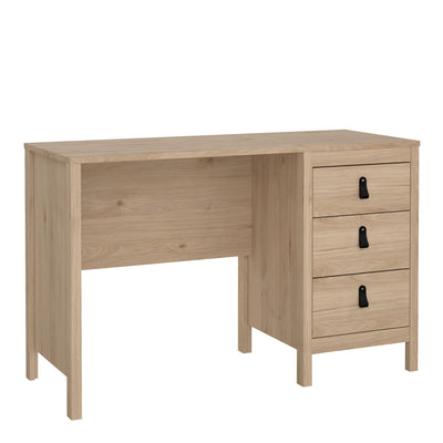 Barcelona Desk 3 Drawers in Jackson Hickory Oak – FTG