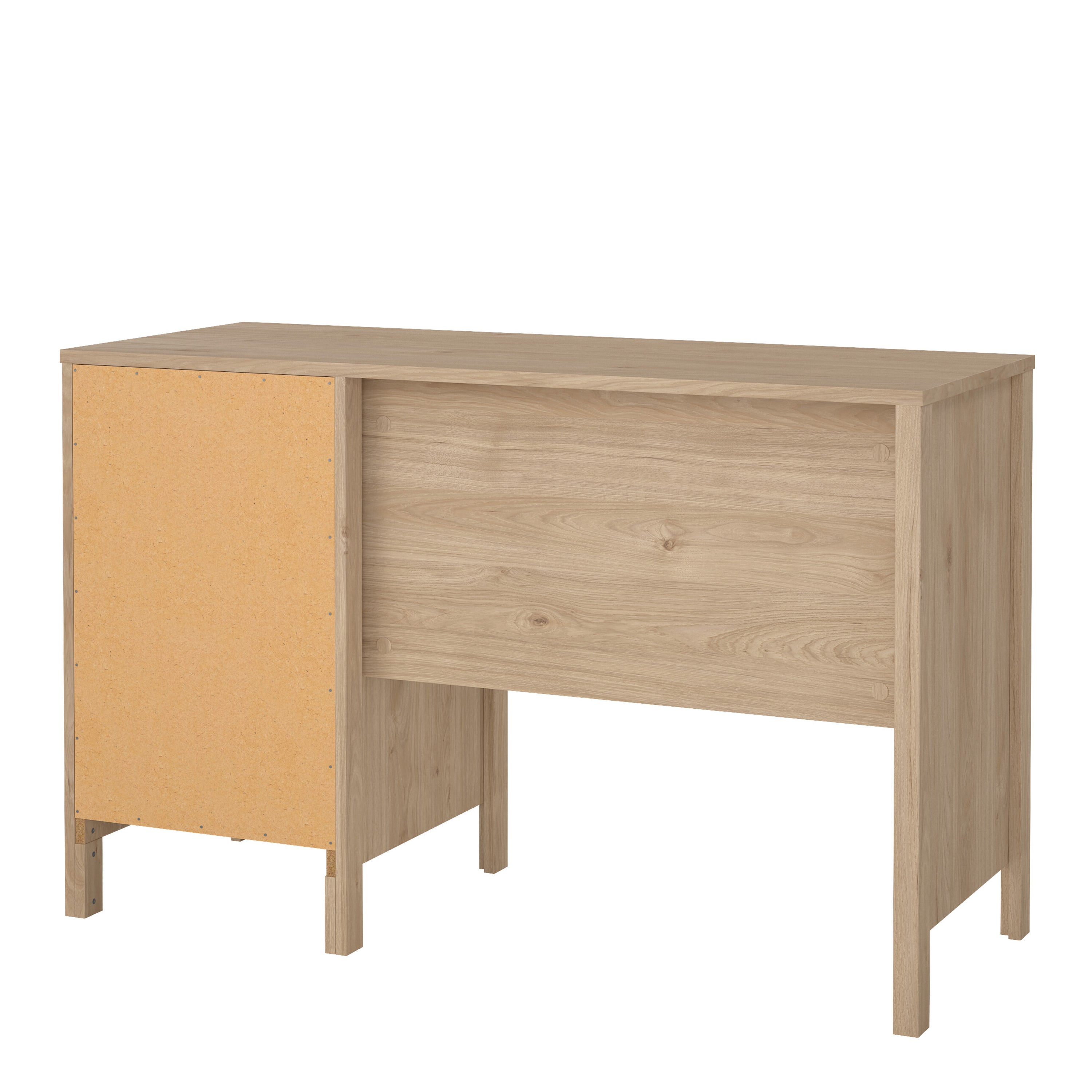 Barcelona Desk 3 Drawers in Jackson Hickory Oak – FTG, view 4