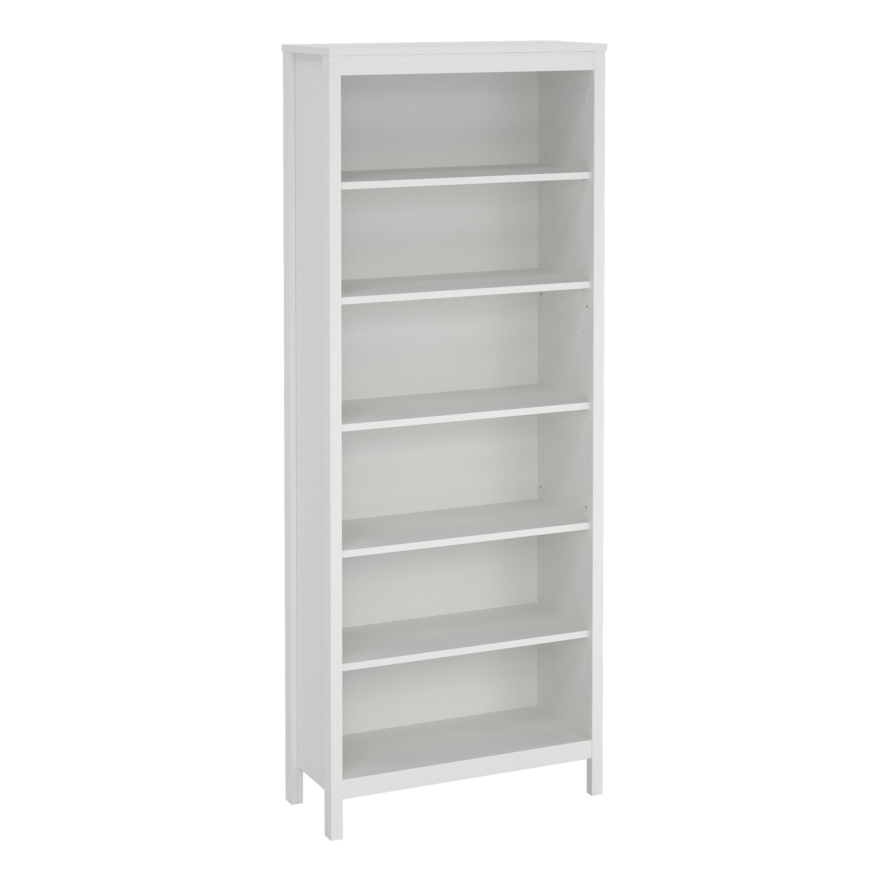 Barcelona Bookcase in White – FTG