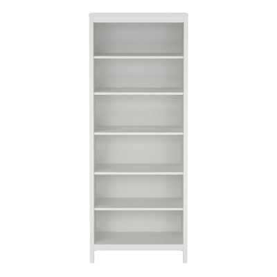 Barcelona Bookcase in White – FTG, view 2