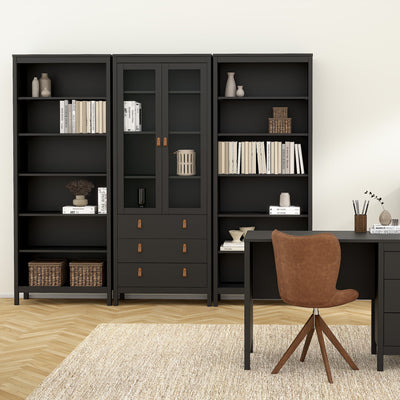 Barcelona Bookcase in Black – FTG, view 6