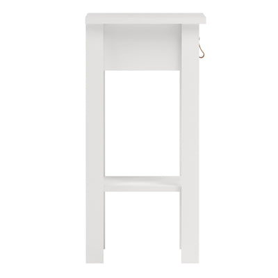 Barcelona Bedside Table with 1 Drawer in White – FTG, view 4