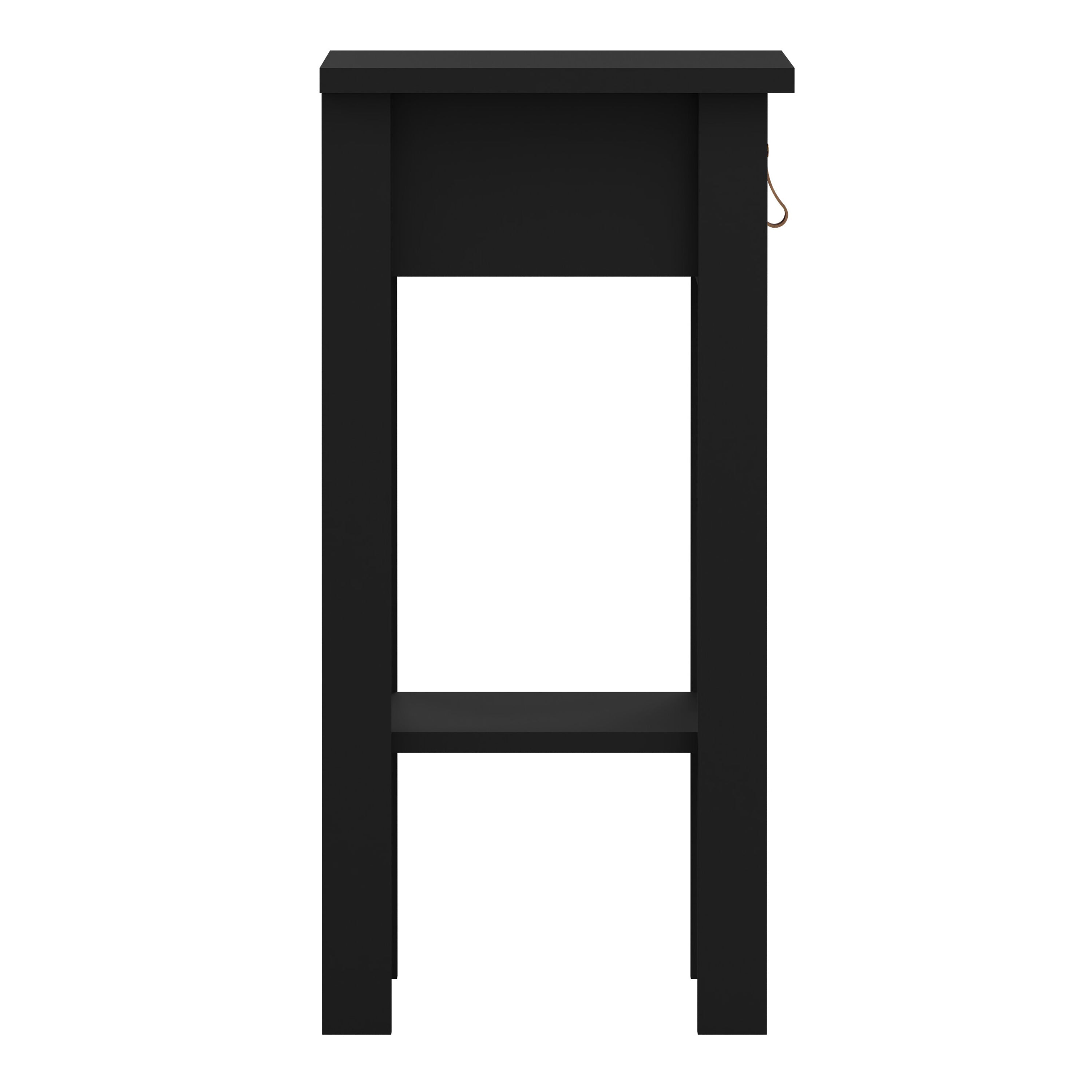 Barcelona Bedside Table with 1 Drawer in Matt Black – FTG, view 4