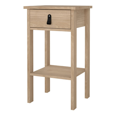 Barcelona Bedside Table with 1 Drawers in Jackson Hickory Oak – FTG, view 3