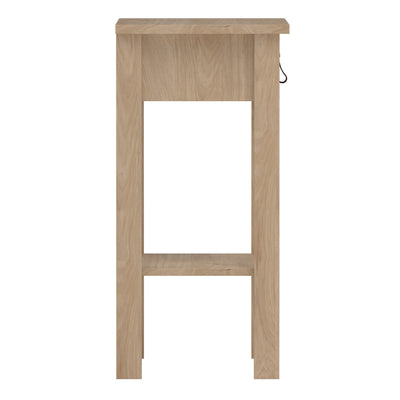 Barcelona Bedside Table with 1 Drawers in Jackson Hickory Oak – FTG, view 4
