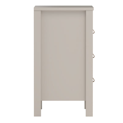 Barcelona Bedside Table 3 Drawers in Cashmere – FTG, view 6