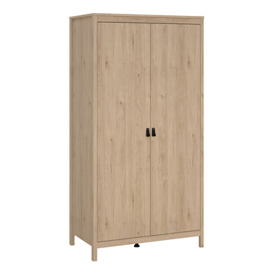 Barcelona Package – Bedside Table 2 Drawers + Chest 5 Drawers + 2 Door Wardrobe in Jackson Hickory Oak