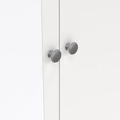Madrid Wardrobe with 1 Door 1 Mirror Door 2 Drawers White – FTG, view 8