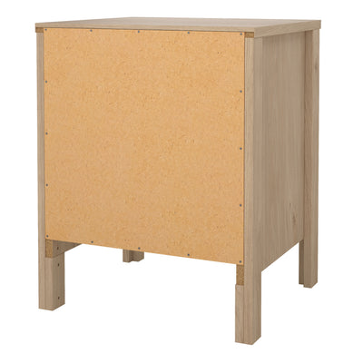 Madrid Bedside Table 2 Drawers in Jackson Hickory Oak – FTG, view 4