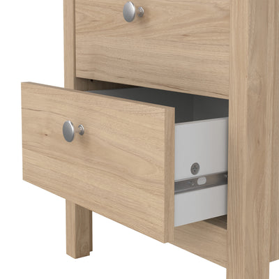 Madrid Bedside Table 2 Drawers in Jackson Hickory Oak – FTG, view 9