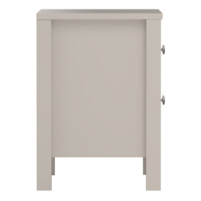 Madrid Bedside Table 2 Drawers in Cashmere – FTG, view 4