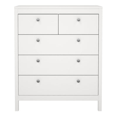 Madrid Chest 3+2 Drawers in White – FTG, view 2