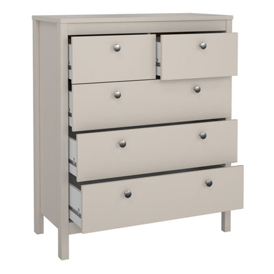 Madrid Chest 3+2 Drawers in Cashmere – FTG, view 5
