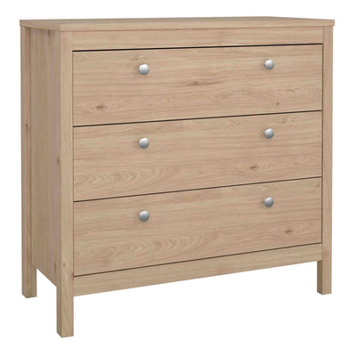 Madrid Chest 3 Drawers in Jackson Hickory Oak – FTG