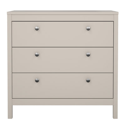 Madrid Chest 3 Drawers in Cashmere – FTG, view 2