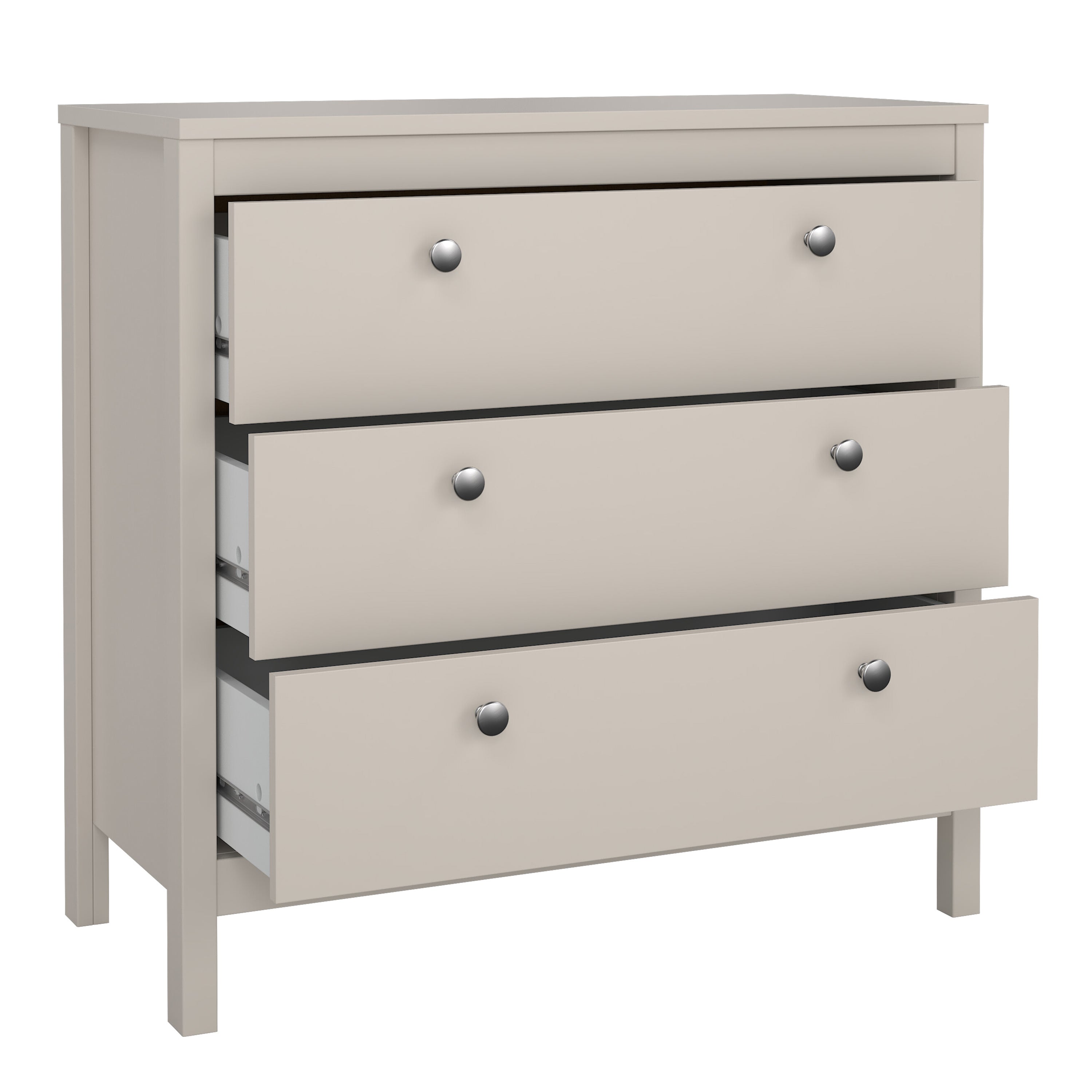 Madrid Chest 3 Drawers in Cashmere – FTG, view 5