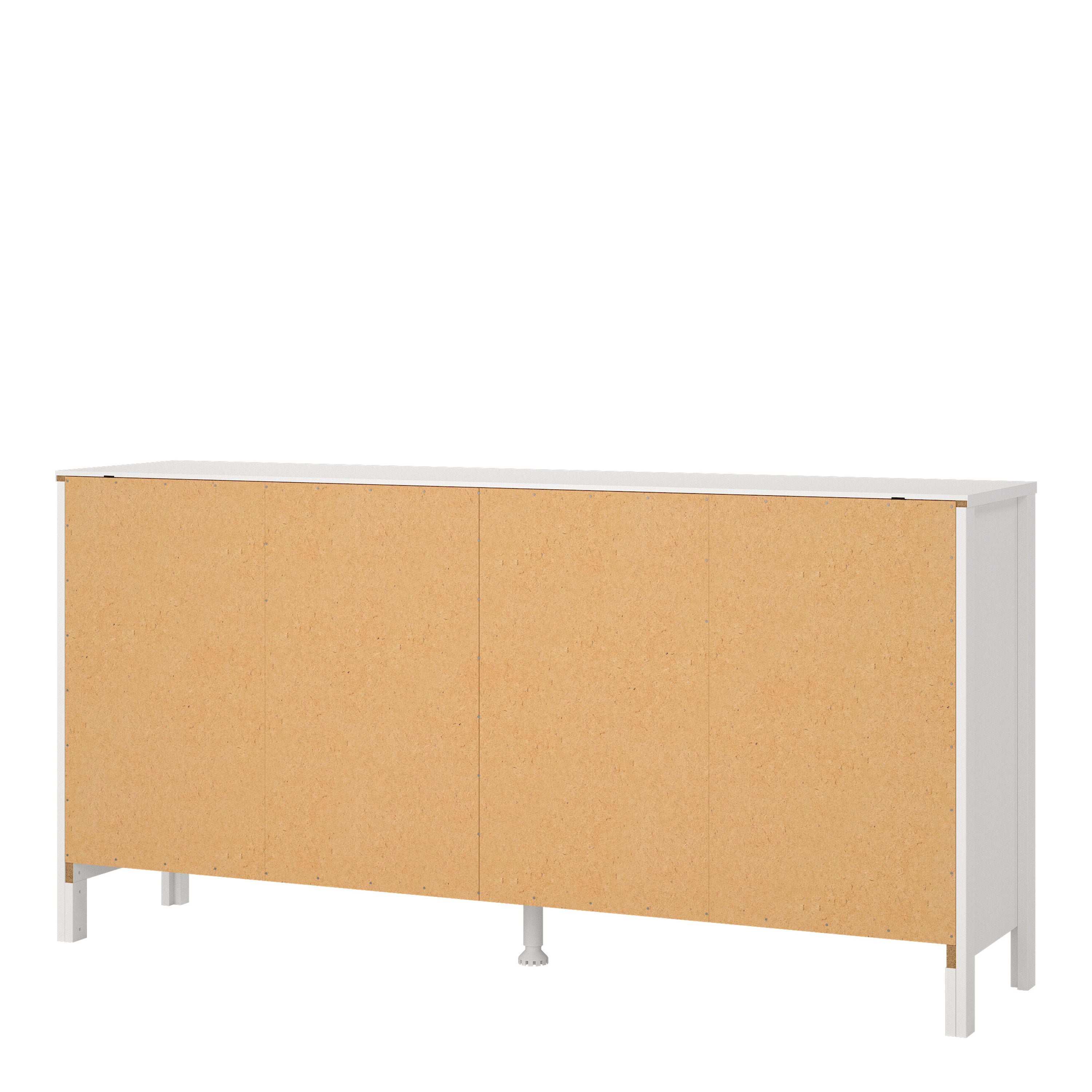 Madrid Double Dresser 4+4 Drawers in White – FTG, view 4