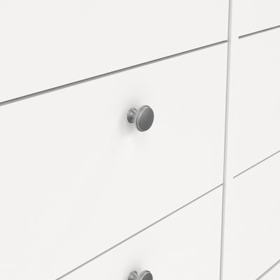 Madrid Double Dresser 4+4 Drawers in White – FTG, view 9