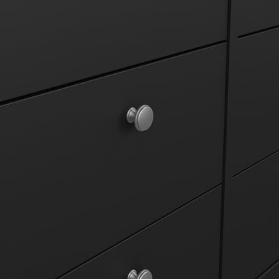 Madrid Double Dresser 4+4 Drawers in Matt Black – FTG, view 8