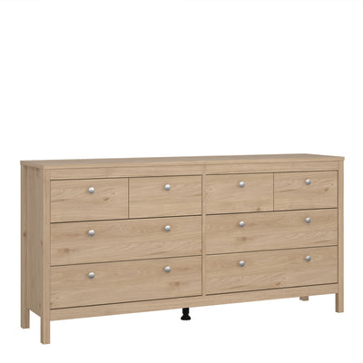 Madrid Double Dresser 4+4 Drawers in Jackson Hickory Oak – FTG