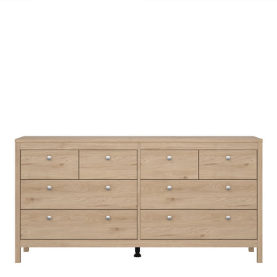 Madrid Double Dresser 4+4 Drawers in Jackson Hickory Oak – FTG, view 2