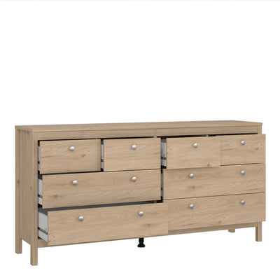 Madrid Double Dresser 4+4 Drawers in Jackson Hickory Oak – FTG, view 5