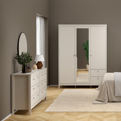 Madrid Double Dresser 4+4 Drawers in Cashmere – FTG, view 6