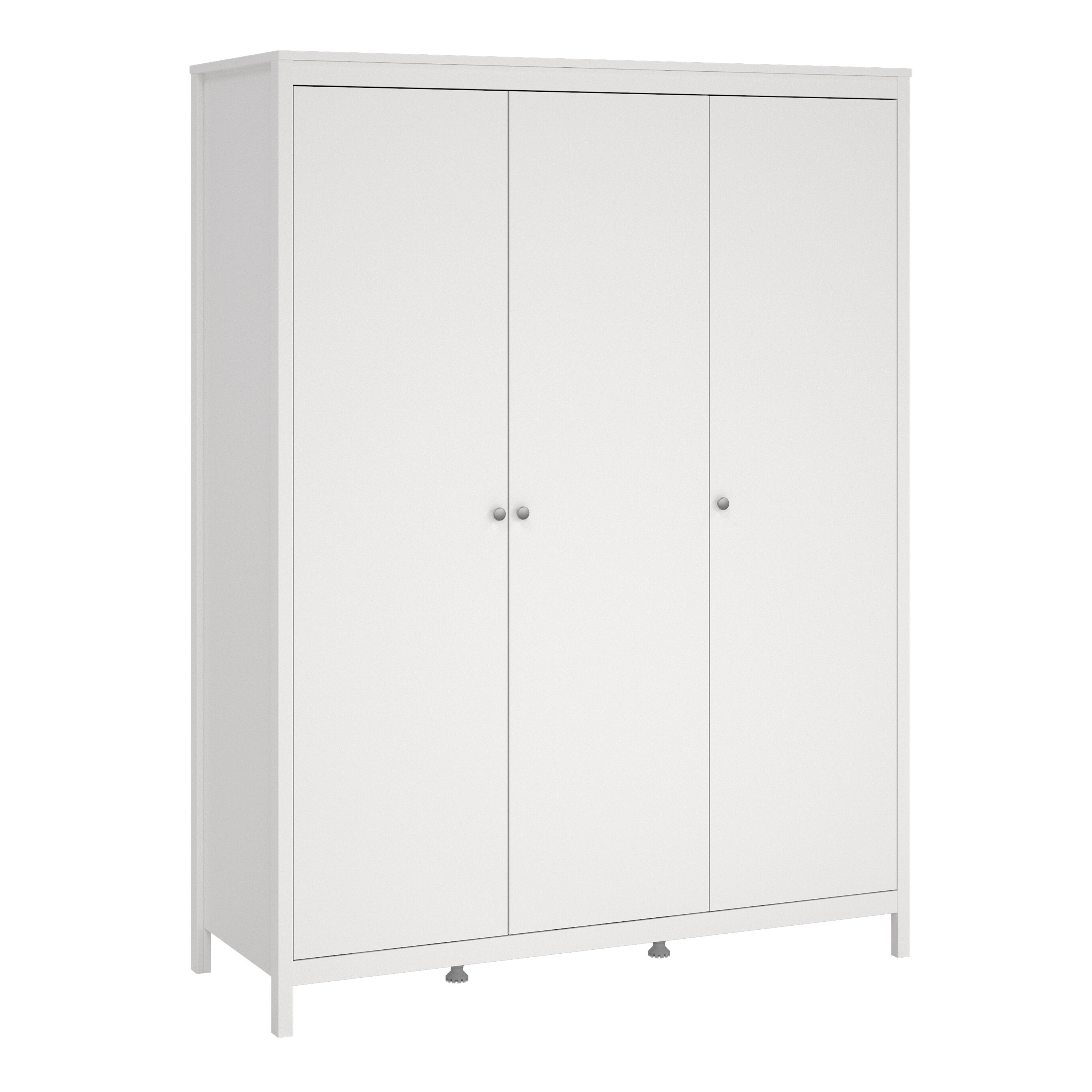 Madrid Wardrobe with 3 Doors in White – FTG