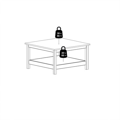 Madrid Coffee Table in White – FTG, view 10