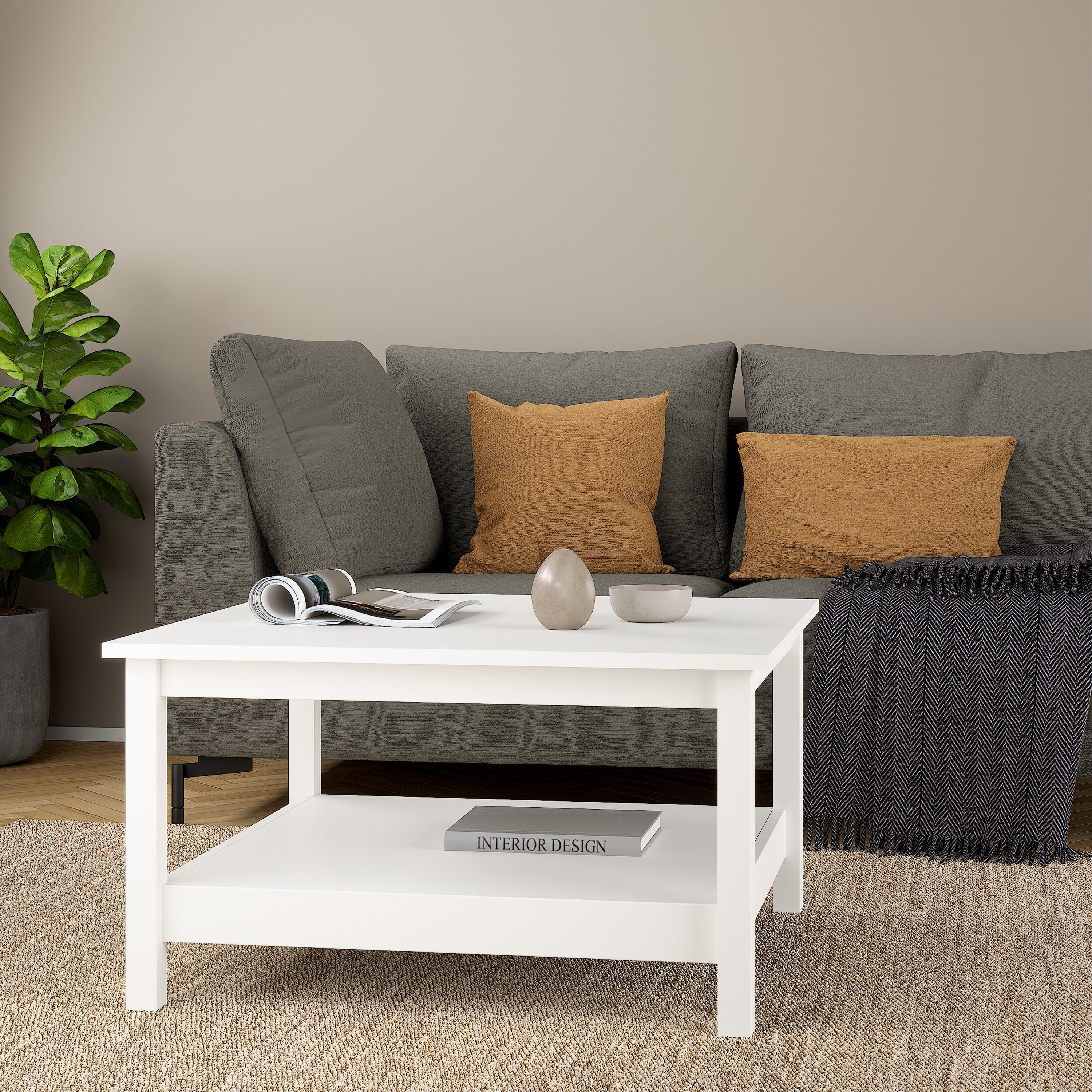 Madrid Coffee Table in White – FTG, view 5
