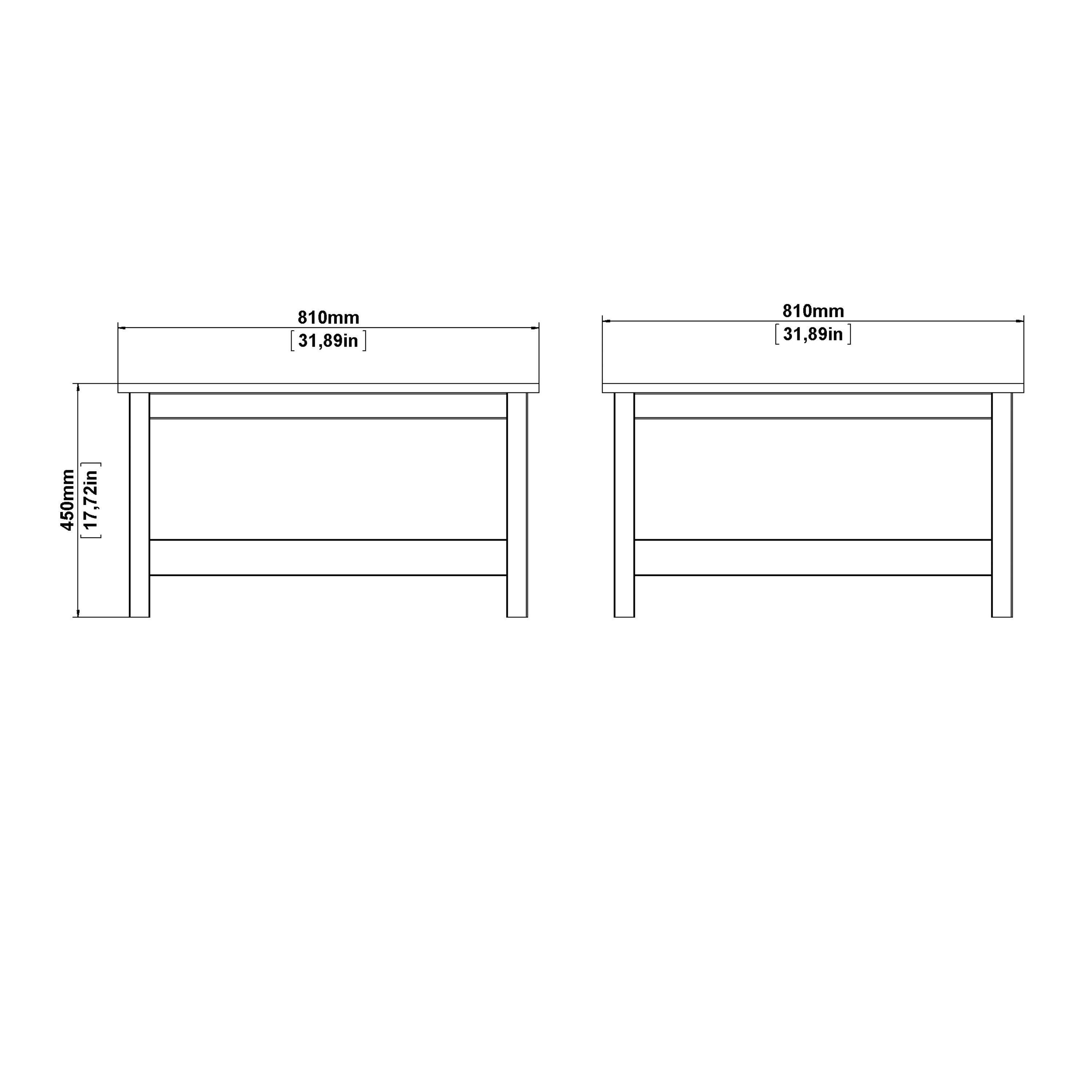 Madrid Coffee Table in White – FTG, view 9