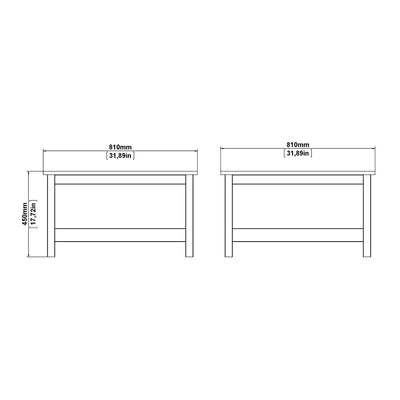 Madrid Coffee Table in Matt Black – FTG, view 8