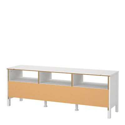 Madrid TV Unit 3 Drawers in White – FTG, view 4