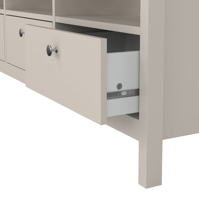 Madrid TV Unit 3 Drawers in Cashmere – FTG, view 8