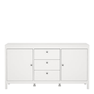 Madrid Sideboard 2 Doors 3 Drawers in White – FTG, view 2