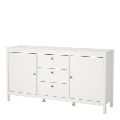 Madrid Sideboard 2 Doors 3 Drawers in White – FTG, view 3
