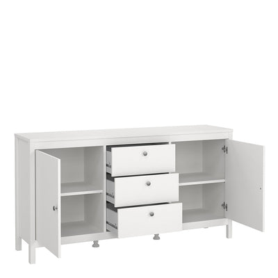 Madrid Sideboard 2 Doors 3 Drawers in White – FTG, view 5