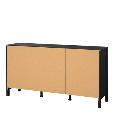 Madrid Sideboard 2 Doors 3 Drawers in Matt Black – FTG, view 4