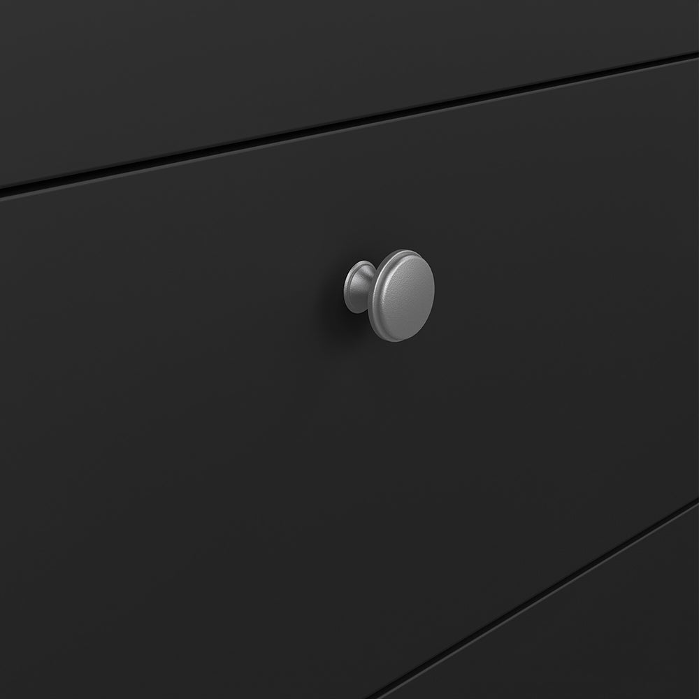 Madrid Sideboard 2 Doors 3 Drawers in Matt Black – FTG, view 8