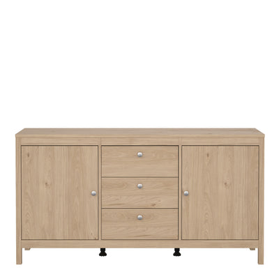 Madrid Sideboard 2 Doors + 3 Drawers in Jackson Hickory Oak – FTG, view 2
