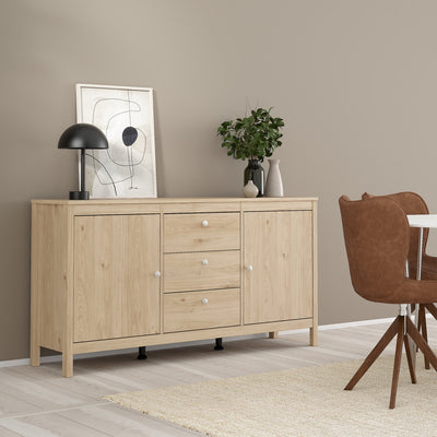 Madrid Sideboard 2 Doors + 3 Drawers in Jackson Hickory Oak – FTG, view 7