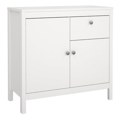 Madrid Sideboard 2 Doors 1 Drawer in White – FTG
