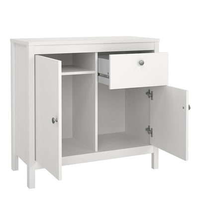 Madrid Sideboard 2 Doors 1 Drawer in White – FTG, view 5