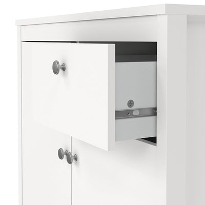 Madrid Sideboard 2 Doors 1 Drawer in White – FTG, view 9