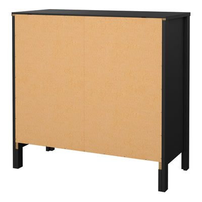 Madrid Sideboard 2 Doors 1 Drawer in Matt Black – FTG, view 4