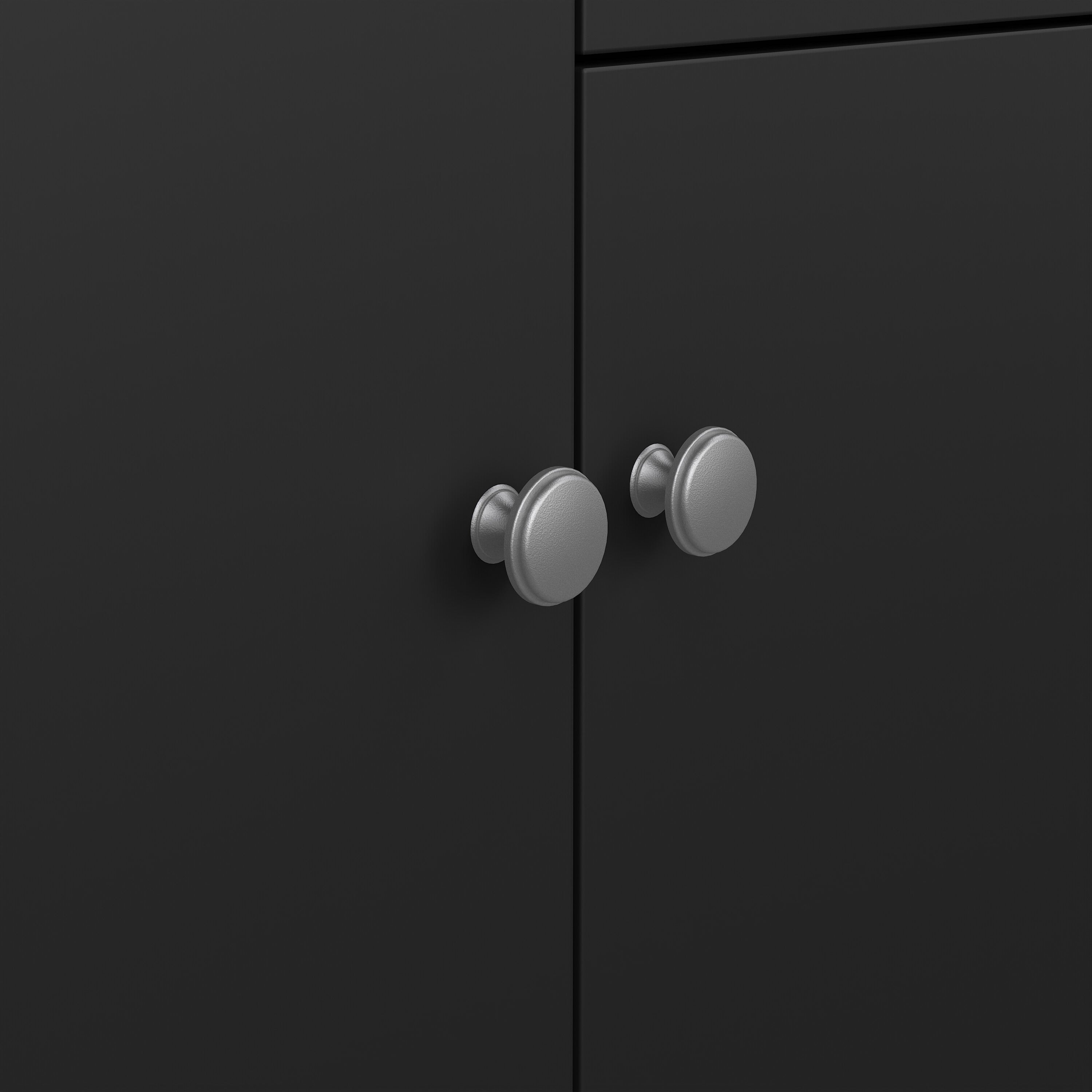 Madrid Sideboard 2 Doors 1 Drawer in Matt Black – FTG, view 9