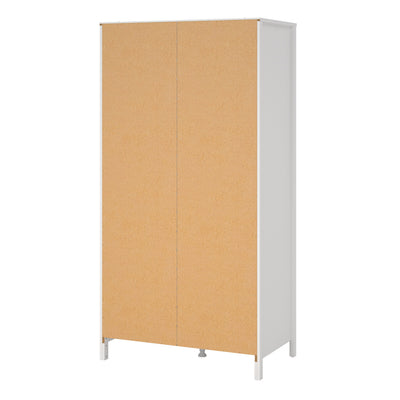 Madrid Wardrobe with 2 Doors in White – FTG, view 4