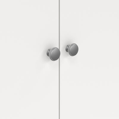 Madrid Wardrobe with 2 Doors in White – FTG, view 7