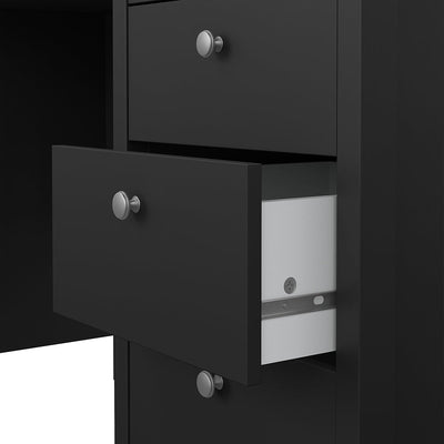 Madrid Desk 3 Drawers Matt Black – FTG, view 9