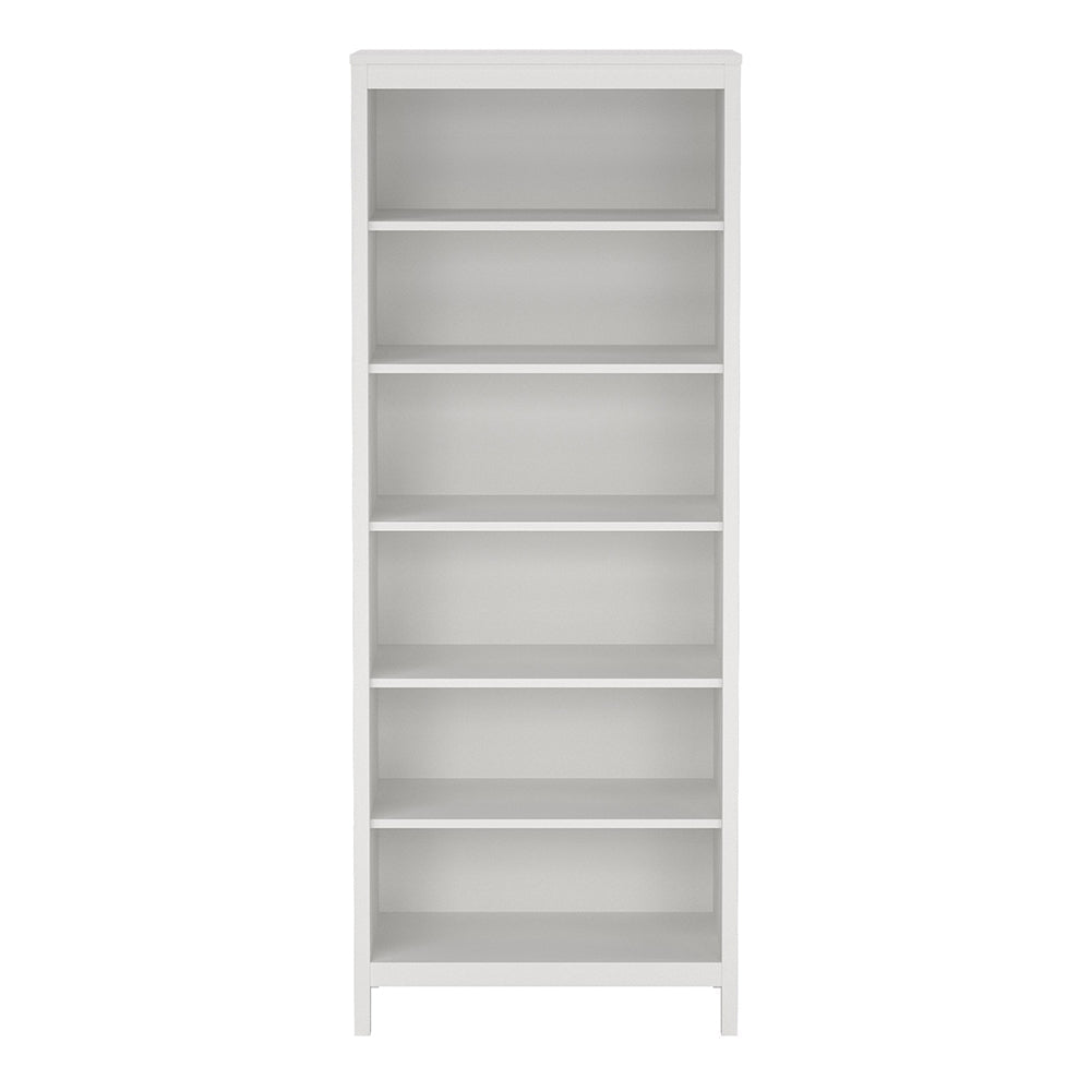 Madrid Bookcase in White – FTG, view 2